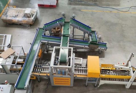 Линия коробочного автомата с вертикальной загрузкой